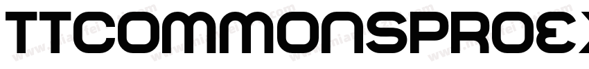 TTCommonsProExp Normal字体转换